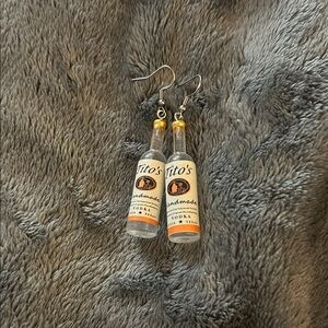 Tito's Vodka Bottle Earrings
